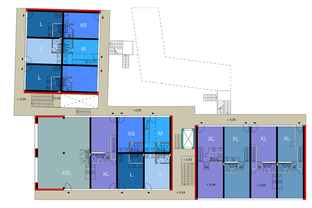 First floor plan, Langhansstrae